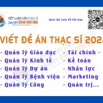 Viết đề án Thạc sĩ 2024