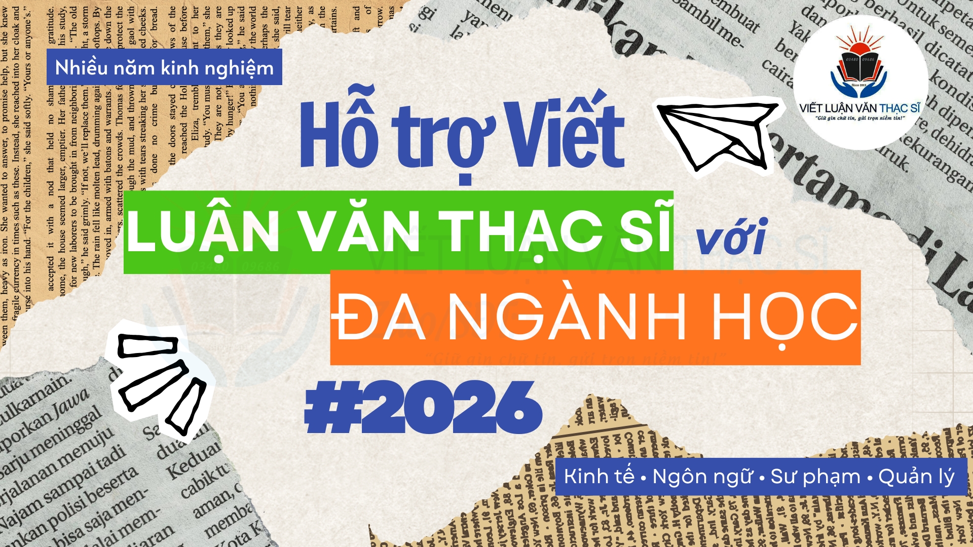 Hỗ Trợ Và Viết Luận Văn Thạc Sĩ Đa Ngành 2026
